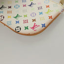 LOUIS VUITTON Multicolor Pochette Mira MM Pouch White M60096 LV Auth 132784-16