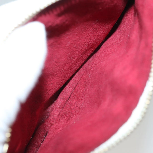 LOUIS VUITTON Multicolor Pochette Mira MM Pouch White M60096 LV Auth 132784