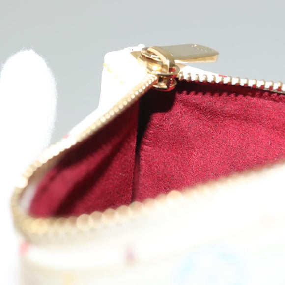 LOUIS VUITTON Multicolor Pochette Mira MM Pouch White M60096 LV Auth 132784
