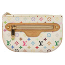 LOUIS VUITTON Multicolor Pochette Mira MM Pouch White M60096 LV Auth 132784-13