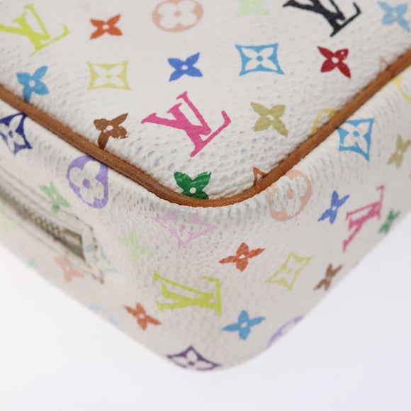 LOUIS VUITTON Monogram Multicolor Trousse Wapity White M58033 LV Auth 132787