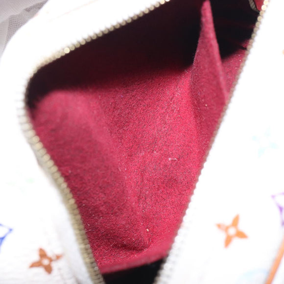 LOUIS VUITTON Monogram Multicolor Trousse Wapity White M58033 LV Auth 132787