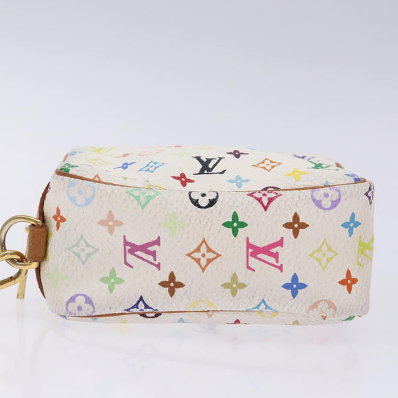 LOUIS VUITTON Monogram Multicolor Trousse Wapity White M58033 LV Auth 132787