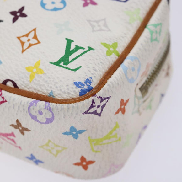 LOUIS VUITTON Monogram Multicolor Trousse Wapity White M58033 LV Auth 132787