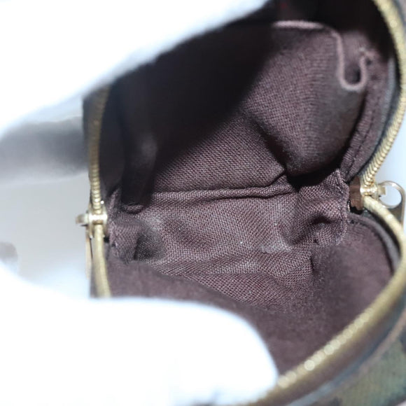 LOUIS VUITTON Damier Ebene Etui Okapi PM Pouch N61738 LV Auth 132788