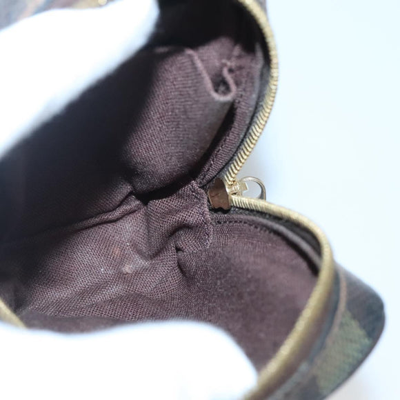 LOUIS VUITTON Damier Ebene Etui Okapi PM Pouch N61738 LV Auth 132788