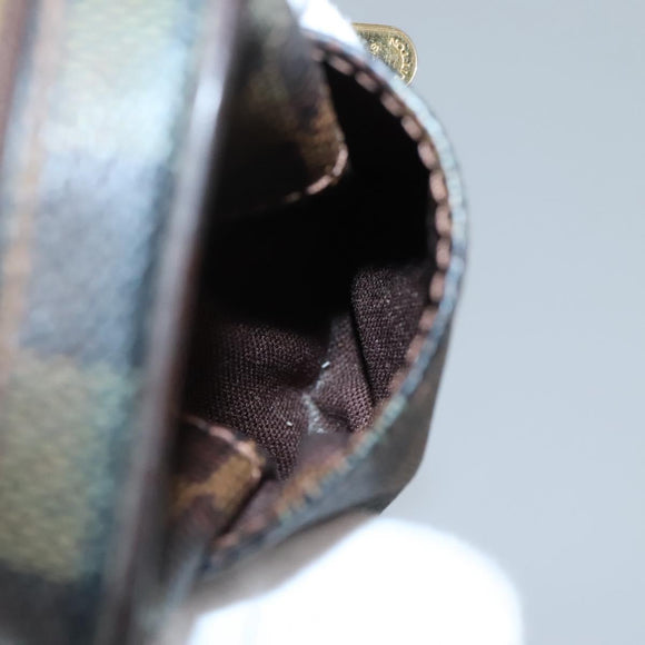 LOUIS VUITTON Damier Ebene Etui Okapi PM Pouch N61738 LV Auth 132788