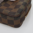 LOUIS VUITTON Damier Ebene Etui Okapi PM Pouch N61738 LV Auth 132788-7