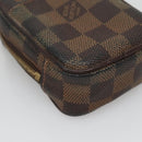 LOUIS VUITTON Damier Ebene Etui Okapi PM Pouch N61738 LV Auth 132788-14