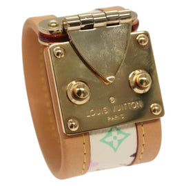 LOUIS VUITTON Monogram Multicolor Cerule Bracelet White M92593 LV Auth 132793V