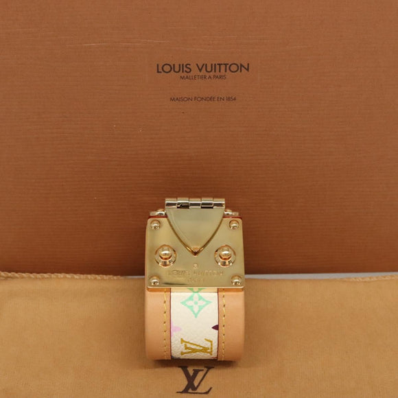 LOUIS VUITTON Monogram Multicolor Cerule Bracelet White M92593 LV Auth 132793V