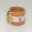 LOUIS VUITTON Monogram Multicolor Cerule Bracelet White M92593 LV Auth 132793V-4