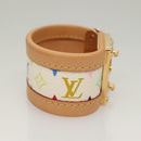LOUIS VUITTON Monogram Multicolor Cerule Bracelet White M92593 LV Auth 132793V-5