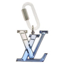 LOUIS VUITTON Bijoux Sac LV Prism Key Holder metal Blue MP2365 LV Auth 132809M-2