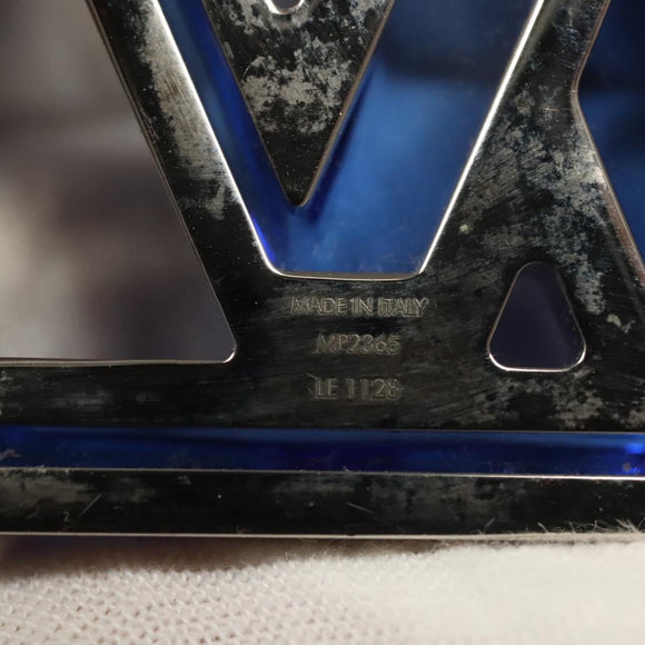 LOUIS VUITTON Bijoux Sac LV Prism Key Holder metal Blue MP2365 LV Auth 132809M