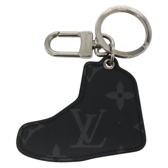 LOUIS VUITTON Monogram Eclipse Porte Cles LV Trainer Charm M68866 Auth 132811M