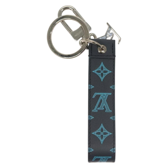 LOUIS VUITTON Monogram Shadow Porte Cles Dragonne Key Holder M82532 Auth 132813M