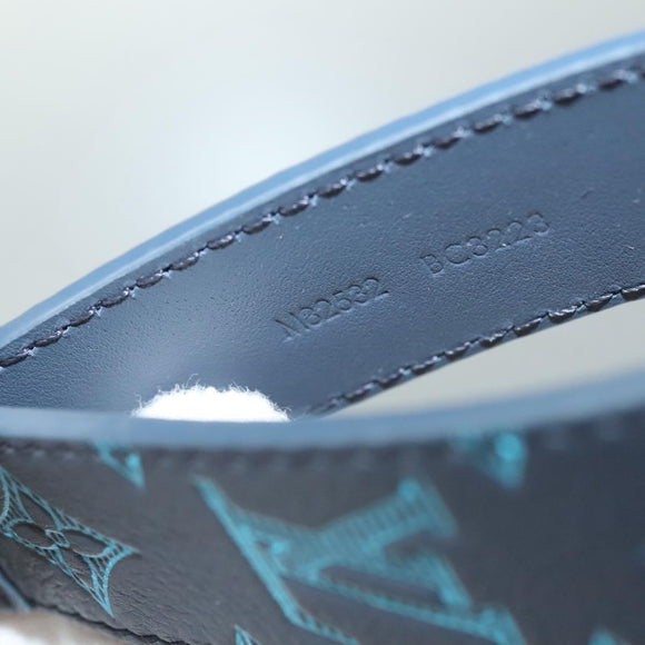 LOUIS VUITTON Monogram Shadow Porte Cles Dragonne Key Holder M82532 Auth 132813M