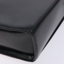 CELINE Arc de Triomphe Shoulder Bag Leather Black Red gold Auth 132815-15