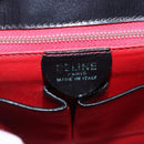 CELINE Arc de Triomphe Shoulder Bag Leather Black Red gold Auth 132815-18