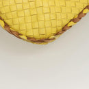 BOTTEGA VENETA INTRECCIATO Hobo Bag Leather Yellow Gold 115653 Auth 132816-15