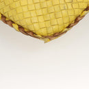 BOTTEGA VENETA INTRECCIATO Hobo Bag Leather Yellow Gold 115653 Auth 132816-16