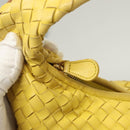 BOTTEGA VENETA INTRECCIATO Hobo Bag Leather Yellow Gold 115653 Auth 132816-10