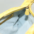 BOTTEGA VENETA INTRECCIATO Hobo Bag Leather Yellow Gold 115653 Auth 132816-19