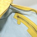 BOTTEGA VENETA INTRECCIATO Hobo Bag Leather Yellow Gold 115653 Auth 132816-21