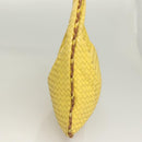 BOTTEGA VENETA INTRECCIATO Hobo Bag Leather Yellow Gold 115653 Auth 132816-3