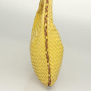 BOTTEGA VENETA INTRECCIATO Hobo Bag Leather Yellow Gold 115653 Auth 132816-4