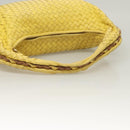 BOTTEGA VENETA INTRECCIATO Hobo Bag Leather Yellow Gold 115653 Auth 132816-7