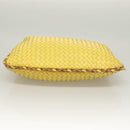 BOTTEGA VENETA INTRECCIATO Hobo Bag Leather Yellow Gold 115653 Auth 132816-5