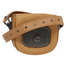 CELINE Shoulder Bag Leather Brown Auth 132824-1