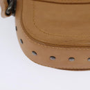 CELINE Shoulder Bag Leather Brown Auth 132824-12