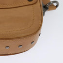 CELINE Shoulder Bag Leather Brown Auth 132824-13