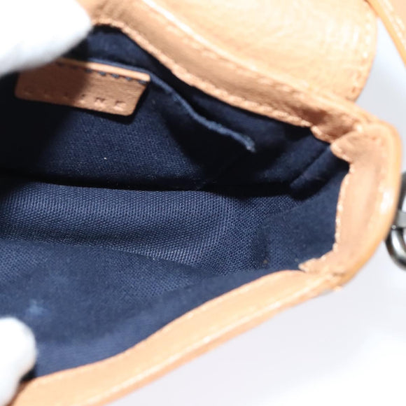 CELINE Shoulder Bag Leather Brown Auth 132824