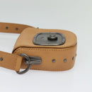 CELINE Shoulder Bag Leather Brown Auth 132824-4