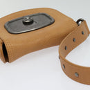 CELINE Shoulder Bag Leather Brown Auth 132824-6