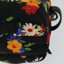 Miu Miu Shoulder Bag Canvas Black Gold Auth 132826-16