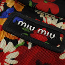 Miu Miu Shoulder Bag Canvas Black Gold Auth 132826-17