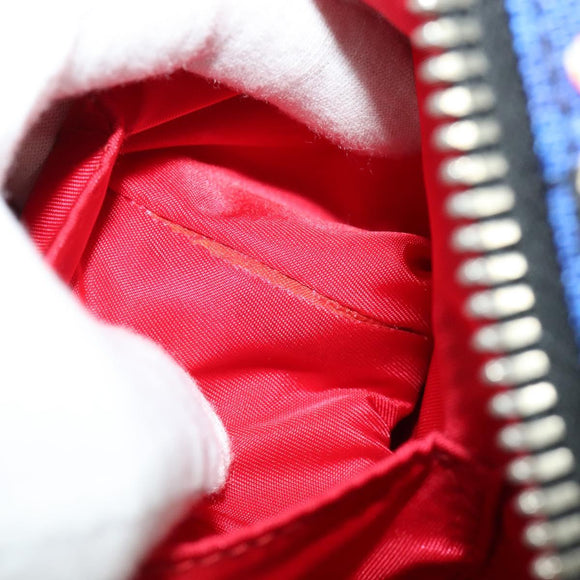 Miu Miu Shoulder Bag Canvas Black Gold Auth 132826