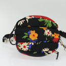 Miu Miu Shoulder Bag Canvas Black Gold Auth 132826-5