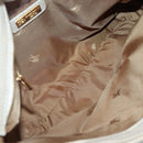 Burberrys Nova Check Hand Bag Wool Leather Beige Gold Auth 132827-17