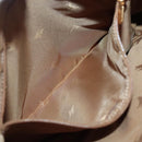 Burberrys Nova Check Hand Bag Wool Leather Beige Gold Auth 132827-20