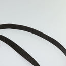 BURBERRY Nova Check Blue Label Bag Canvas Leather Beige Silver Auth 132828-8