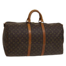LOUIS VUITTON Monogram Keepall Bandouliere 55 Boston Bag M41414 LV Auth 132834-1