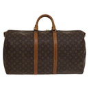 LOUIS VUITTON Monogram Keepall Bandouliere 55 Boston Bag M41414 LV Auth 132834-2