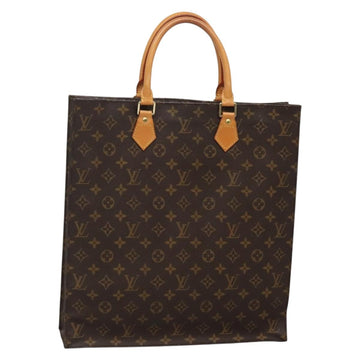 LOUIS VUITTON Monogram Sac Plat Hand Bag M51140 LV Auth 132837