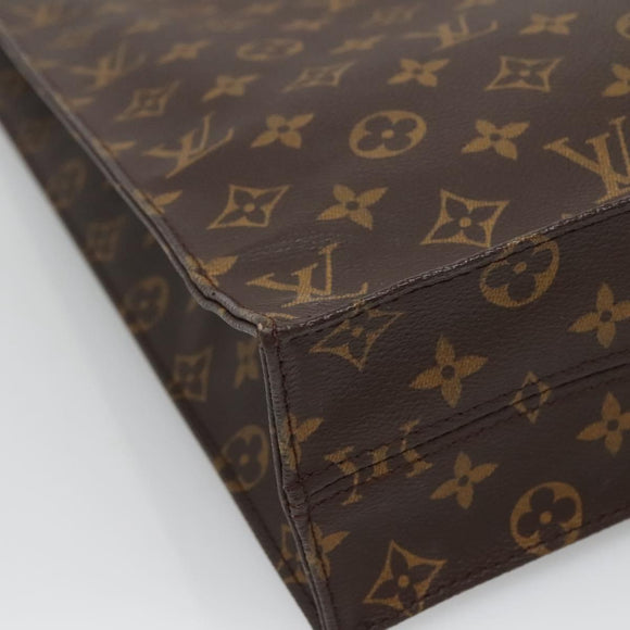 LOUIS VUITTON Monogram Sac Plat Hand Bag M51140 LV Auth 132837